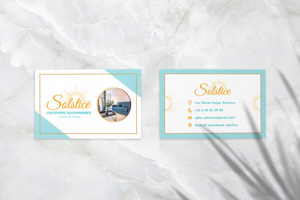 Carte de visite sur Illustrator
