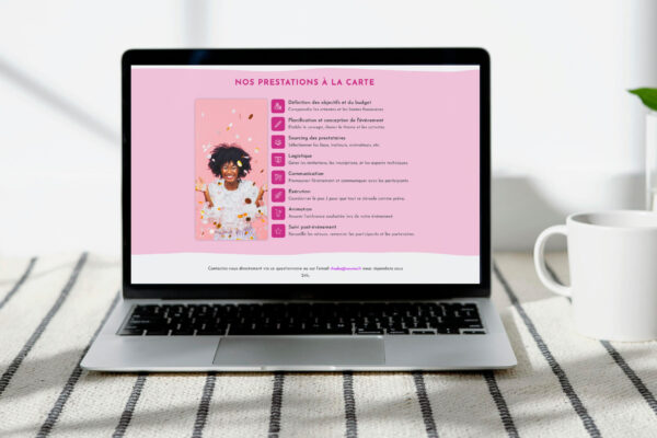 Page de site web
